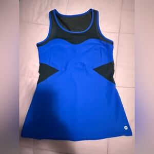 90 Degree By Reflex Royal Blue Yoga/Athletic Top